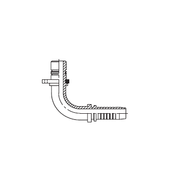 3C14 714 Plug-in фитинг 90° R1/R2-рукава