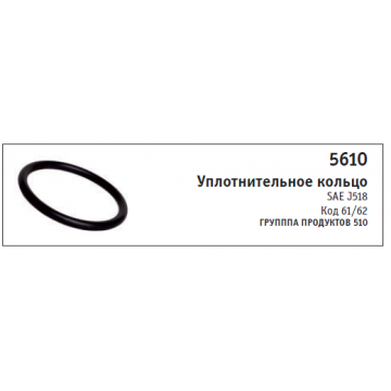 Уплотнительное кольцо SAE J518 Код 61/62