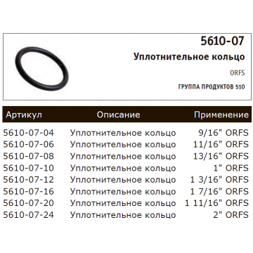Уплотнительное кольцо ORFS